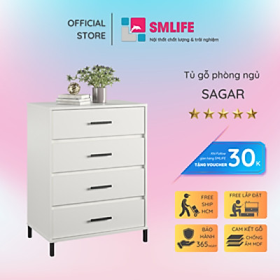 Tủ đựng quần áo phòng ngủ SMLIFE Sagar