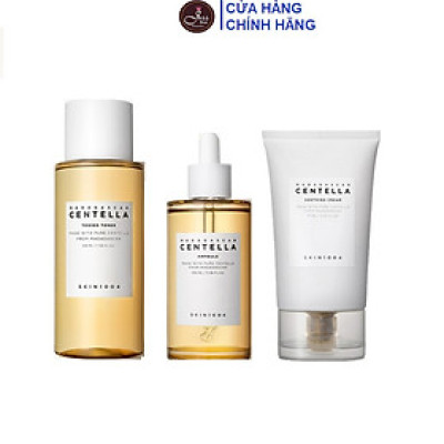 Bộ 3 Sản Phẩm Dưỡng Da Giảm Mụn Phục Hồi Da Skin1004 Madagascar Centella (Gồm Toner 210ml+ Serum 55ml+ Cream Soothing 75ml)