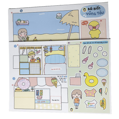 Combo 2 Bộ Tranh Tương Tác Cô Tiên Xanh: Mát Lạnh Ngày Hè