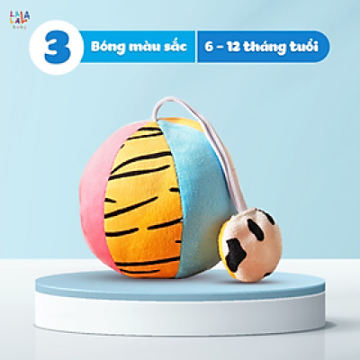 Đồ Chơi Bóng Vải Xúc Xắc Vui Nhộn Kích Thích Thị Giác Cho Trẻ Sơ Sinh Look, Look! Ball - Lalala Baby