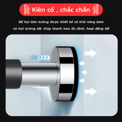 Xà đơn treo tường gắn cửa đa năng cao cấp tập thể dục tại nhà,Tay Cầm Bọc Đệm PVC Chống Trượt
