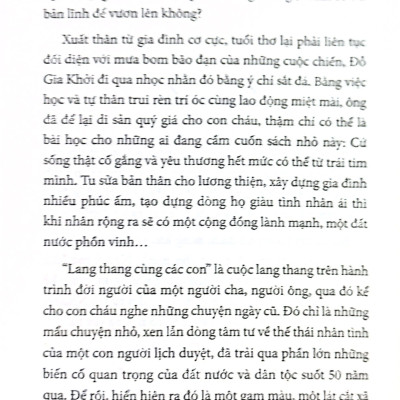 Lang thang cùng các con – Hồi ức về hành trình yêu thương của người cha Đỗ Gia Khởi - Chấp bút Gia Bình & Thanh Nhã - An Thư Book