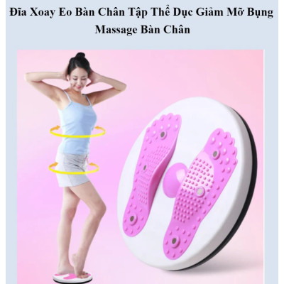 Đĩa xoay eo kèm hộp  ,bàn xoay eo 360 độ tập thể dục giảm cân tại nhà an toàn ,nhỏ gọn và tiện lợi