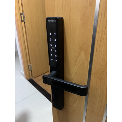 Giải pháp khóa cửa nhôm xingfa, của sắt cổng lùa thông minh qua APP, vân tay, thẻ từ cấp mã từ xa cho homestay neolock neoG7S