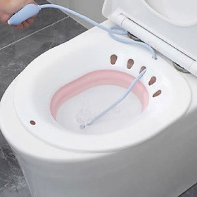 Bệ Xông UNMEI Cho Mẹ Sau Sinh, Chậu Xông, Chậu Vệ Sinh Gấp Gọn Kèm Vòi Xịt Tiện Lợi 