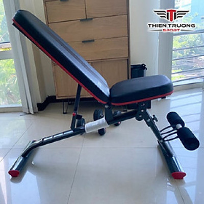 Ghế tập gym đa năng 201, ghế tập tạ điều chỉnh độ dốc 5 cấp, đệm ngồi êm ái cho người sử dụng