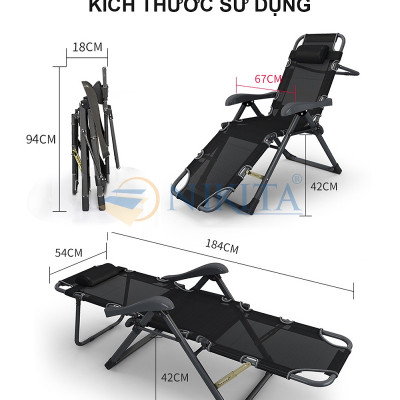 Ghế xếp thư giãn văn phòng - chính hãng NIKITA 2036