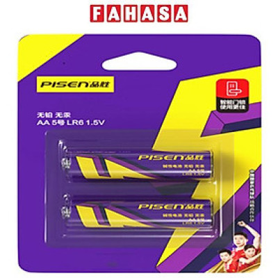 Vỉ 2 Pin Tiểu Pisen AA5 1.5V Super Heavy - Pisen LR6