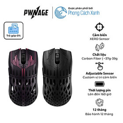 Chuột không dây siêu nhẹ Pwnage Trinity CF - Hàng Chính Hãng