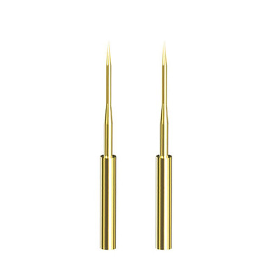 Đầu mũi kim nối dài ABG cho que đo đồng hồ đo điện vạn năng, bộ kim thay thế 2mm mạ vàng sắc nét, đầu dò kiểm tra điện kim kiểm tra thay thế