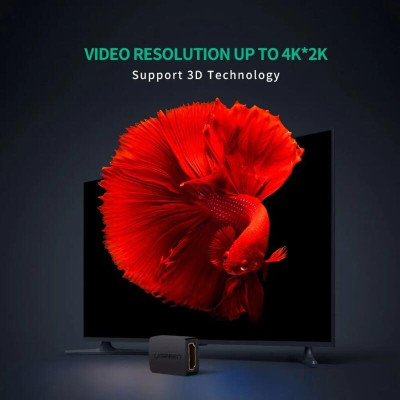Ugreen UG2010720107TK Màu Đen Đầu nối dài HDMI - HÀNG CHÍNH HÃNG