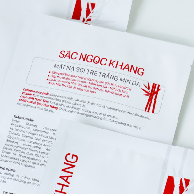 10 mặt nạ sợi tre trắng mịn da Sắc Ngọc Khang