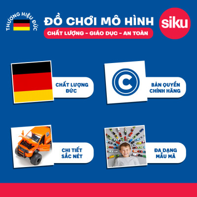 Đồ chơi mô hình SIKU Xe Ford F150 Pick-Up Camper 1693