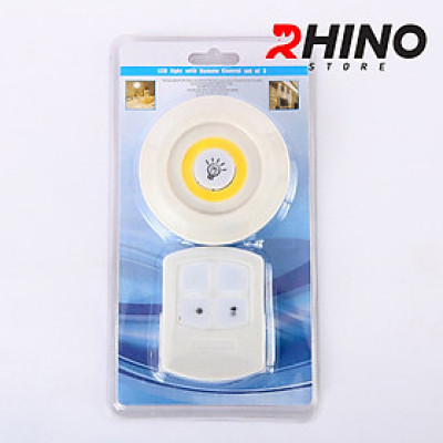 Đèn ngủ điều khiển từ xa Rhino L801, dùng pin AAA, 2 mức độ sáng ánh sáng trắng - Hàng chính hãng