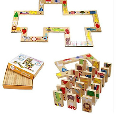 Đồ chơi xếp gỗ nối tiếp 28 chi tiết cho bé