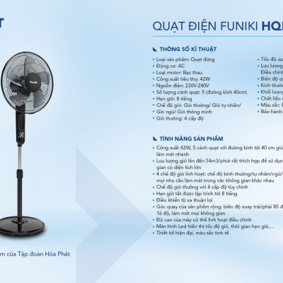 Quạt Đứng Funiki HQD5856 (Model 2024) Hàng Chính Hãng