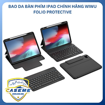 Bao da bàn phím dành cho iPad 10.2 inch, iPad 10.5 inch, iPad 10.9 inch, iPad Pro 11 inch, iPad 11 inch 2025 (Gen 11) Folio Protective - Hàng Chính Hãng