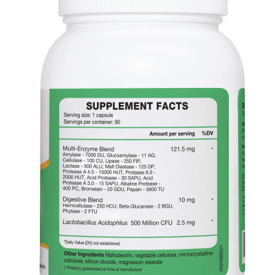 VIÊN UỐNG BỔ SUNG ENZYME HỖ TRỢ TIÊU HÓA LAC GASTRORX SUPER ENZYMES (90 VIÊN)