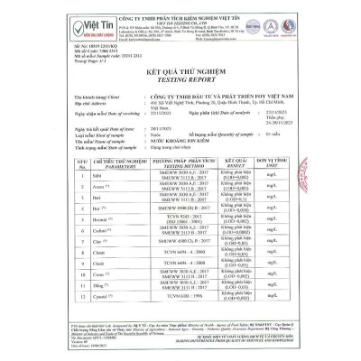 Lốc 4 Chai Nước kiềm FOY Artist Series 2024 loại 1.5L