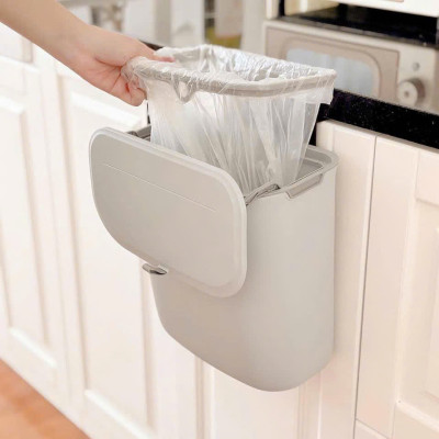 Thùng rác treo cánh tủ SONGMICS LTB820G9/9L, màu ghi – cái 