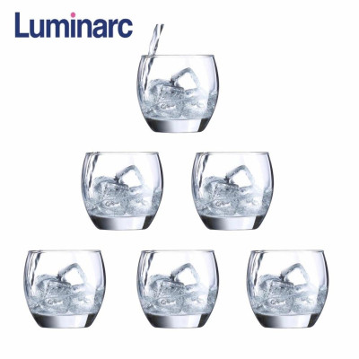 Bộ 6 cốc thủy tinh Luminarc Salto dung tích 320ml G2562, thủy tinh sạch không chứa chì