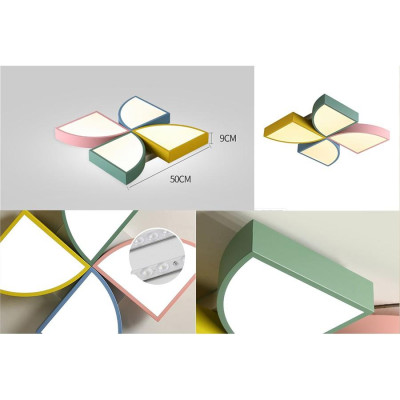 Đèn trần - đèn ốp trần - đèn led mâm 4 cánh 4 màu MY COLOR cao cấp đẹp mắt nhất kèm điều khiển từ xa tiện dụng