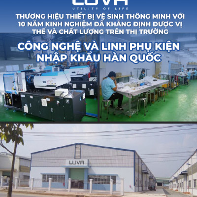 Vòi xịt vệ sinh thông minh LUVA BIDET LB101/LB201 xuất Hàn Quốc, BH 3 năm