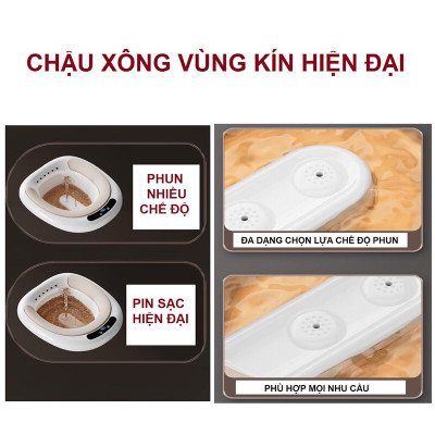 Bồn cầu vệ sinh vùngkín hun khói/ không cần rửa lại chăm sóc cho mẹ bầu Gấp Gọn Tự động- che tên sản phẩm khi giao hàng- Hàng Chính Hãng