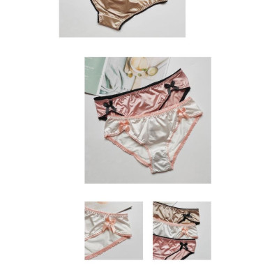 Quần Lót Pink Play Phối Nơ Cạp Thấp Gợi Cảm Hàng Cao Cấp WL77