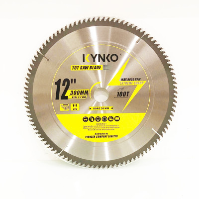 LƯỠI CƯA GỖ TCT 100 RĂNG đường kính phi Ø 300mm KYNKO WGZ300100P