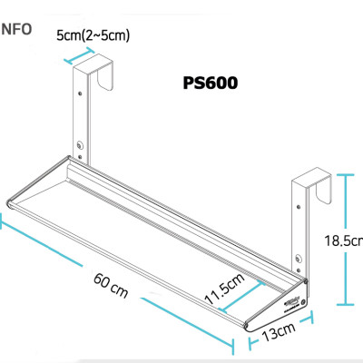 Kệ để đồ thông minh trên vách ngăn Wellex PS600
