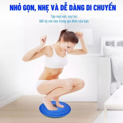 BÀN XOAY TẬP EO THẾ HỆ MỚI GIÚP LẤY LẠI VÒNG EO THON GỌN ĐẸP HÀNG CHUẨN