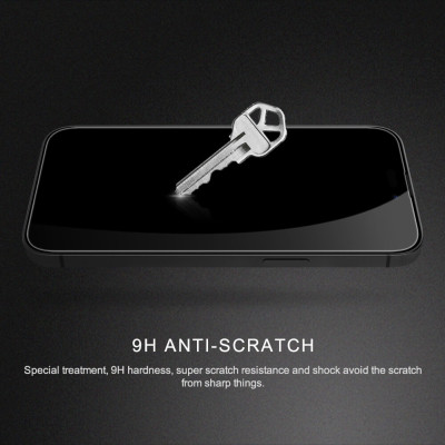 Miếng dán kính cường lực full  3D cho iPhone 14 Pro Max (6.7 inch) hiệu Nillkin Amazing CP+ Pro (Phủ Nano, vát cạnh 2.5D, mỏng 0.33mm) - hàng nhập khẩu