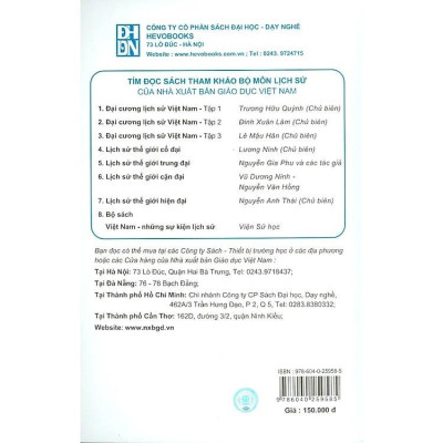 Sách - Lịch Sử Thế Giới Cận Đại - NXB Giáo Dục - HV