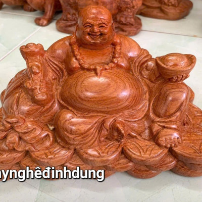 Tượng phật di lặc để bàn học bàn làm việc 20x11x12cm 