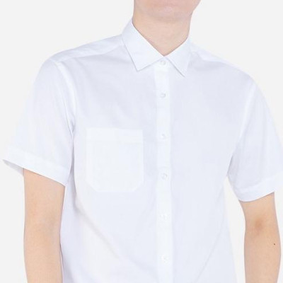 Áo sơ mi nam cộc tay nam công sở Aligro màu trắng ALG-C0101