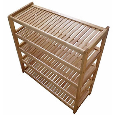Kệ Giày Dép 5 Tầng Dài 80 cm Gỗ Cao Su