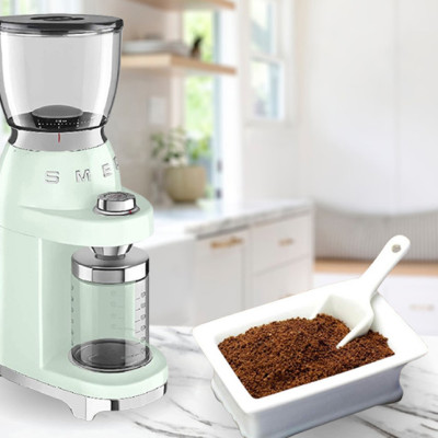  Máy xay cà phê SMEG CGF01PGEU Hàng Chính Hãng