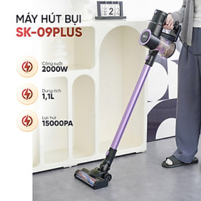 Máy Hút Bụi Cầm Tay SEKA SK-09MAX PLUS Nâng Cấp Toàn Diện, Hút Bụi Lau Sàn, Tự Động hàng chính hãng