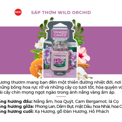 Sáp thơm xe Yankee Candle - Wild Orchid