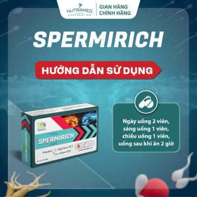 Viên uống Spermirich hỗ trợ tăng cường sinh lực và cải thiện khả năng sinh lý nam (30 viên) - Nutramed