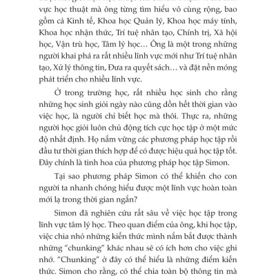 Phương Pháp Simon - Cách Học Nhanh, Nhớ Lâu Mọi Kiến Thức