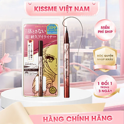 Bút Kẻ Mắt Nước Nét Siêu Sắc Mãnh Chống Trôi Kiss Me Horoine Make Prime Liquid Eyeliner Rich Keep