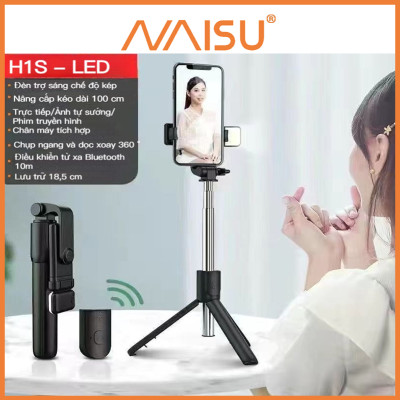 Gậy Chụp Ảnh Tự Sướng Bluetooth, Tripod Livestream 3 chân máy sống, ánh sáng lấp đầy, có thể gấp lại ID – 1815 - Hàng nhập khẩu