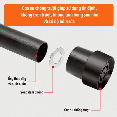 BG Sàn nhún  TRAMPOLINE 50INCH PINK, Đệm bật nhún cao cấp có tay cầm dành cho mọi lứa tuổi  (hàng nhập khẩu)