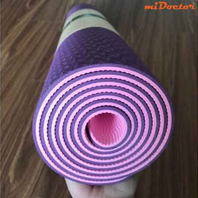 Thảm Yoga TPE 2 Lớp Siêu Dày 10mm (±0.5mm) - Thảm Tập Yoga Định Tuyến TPE 2 Lớp Siêu Siêu Dày 10mm (±0.5mm) Chính Hãng miDoctor – Tặng Bao Đựng Thảm + Dây Buộc Thảm Tập Yoga