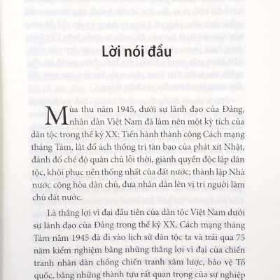 Cách Mạng Tháng Tám 1945 - Thắng Lợi Vĩ Đại Đầu Tiên Của Dân Tộc Việt Nam Trong Thế Kỷ XX