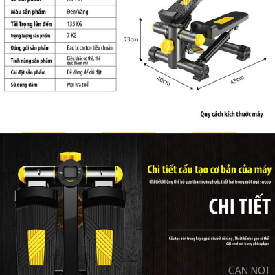Máy chạy bộ tại chỗ Mini Stepper BG Máy Chạy Bộ Điện Gia Đình Nhỏ Gọn Màn Hình Điện Tử (hàng nhập khẩu)