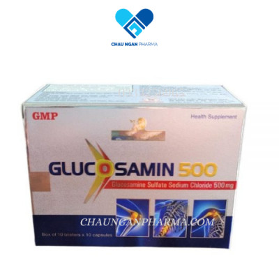Glucosamin 500  - Hỗ trợ xương khớp Hộp 100 viên