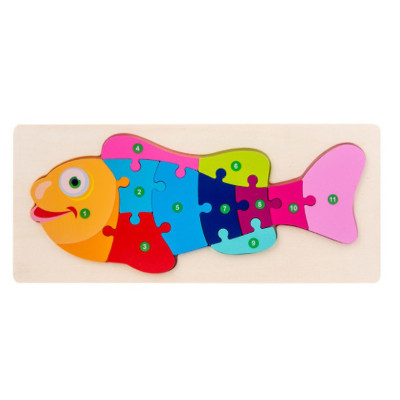 Combo 5 Tranh Ghép Gỗ 3D HT SYS Cho Bé, Tranh Nối Số Từ 1 - 10, Đa Dạng Màu Sắc Giúp Bé Phát Triển Trí Tuệ